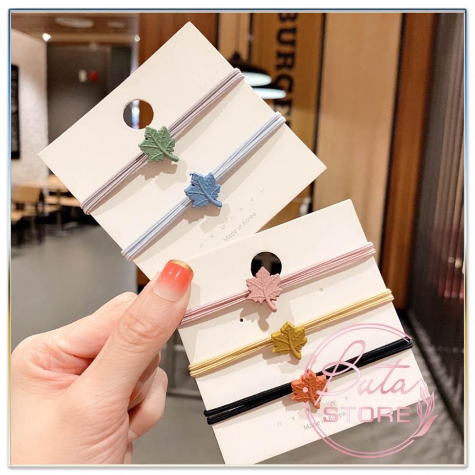 Dây Buộc Tóc Thun Hình Chiếc Lá Buta Ct31