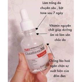 Huyết thanh trắng da 7day Whitening Program Glutathione 700 V-ample - HANA