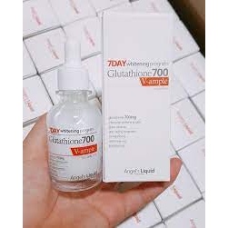 Huyết thanh trắng da 7day Whitening Program Glutathione 700 V-ample - HANA