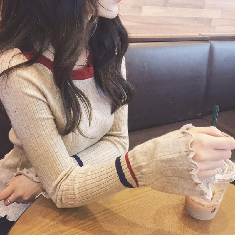 Áo sweater Dệt Kim Dáng Rộng Phong Cách Phương Tây Thời Trang Mùa Thu Mới 2023