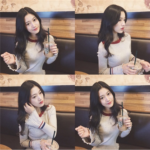 Áo sweater Dệt Kim Dáng Rộng Phong Cách Phương Tây Thời Trang Mùa Thu Mới 2023