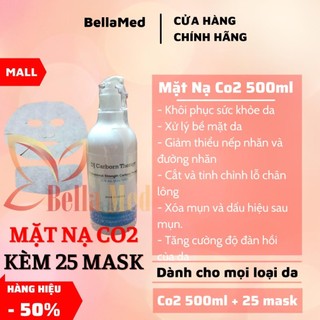 Mặt nạ thải độc Co2 DJ carbon 500ml và 25 mặt nạ giấy chính hãng hàn quốc
