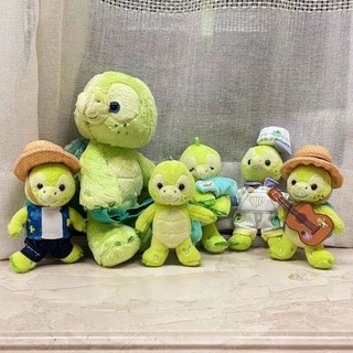 Búp bê nhồi bông hình chú rùa mirajenny cầm đàn ghi ta