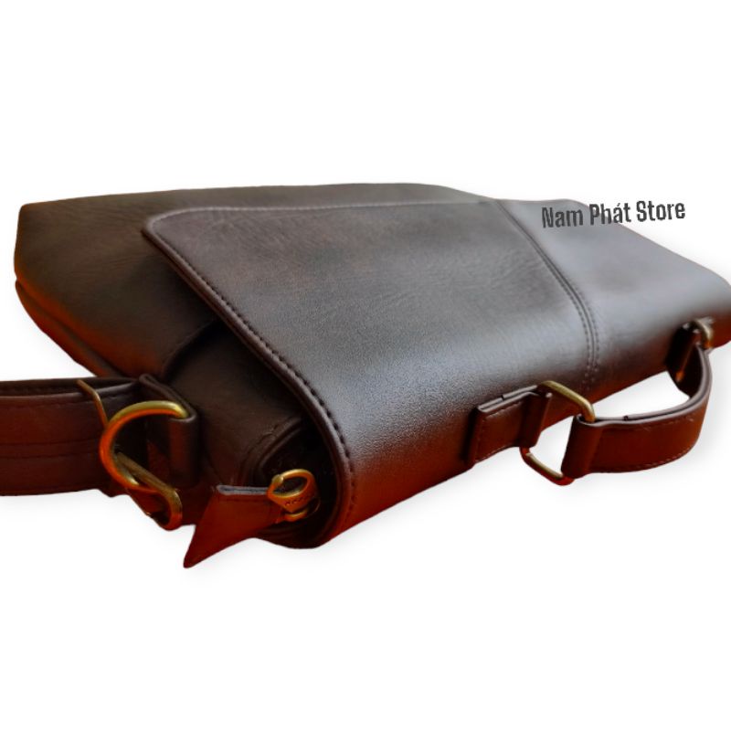 Cặp đeo chéo da cao cấp 13inch, kháng nước.