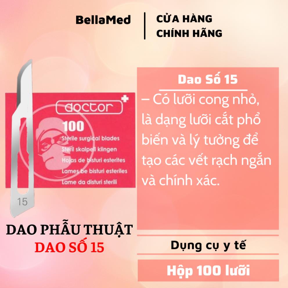 Lưỡi dao mổ số 15 ( hộp 100 lưỡi )