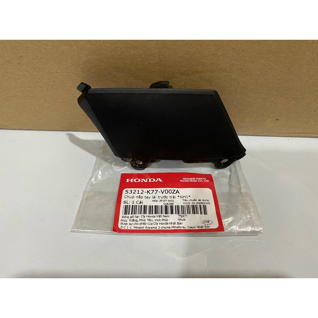 Chụp nắp tay lái trước bên trái SH 125/150  màu Đen *NH1* chính hãng Honda