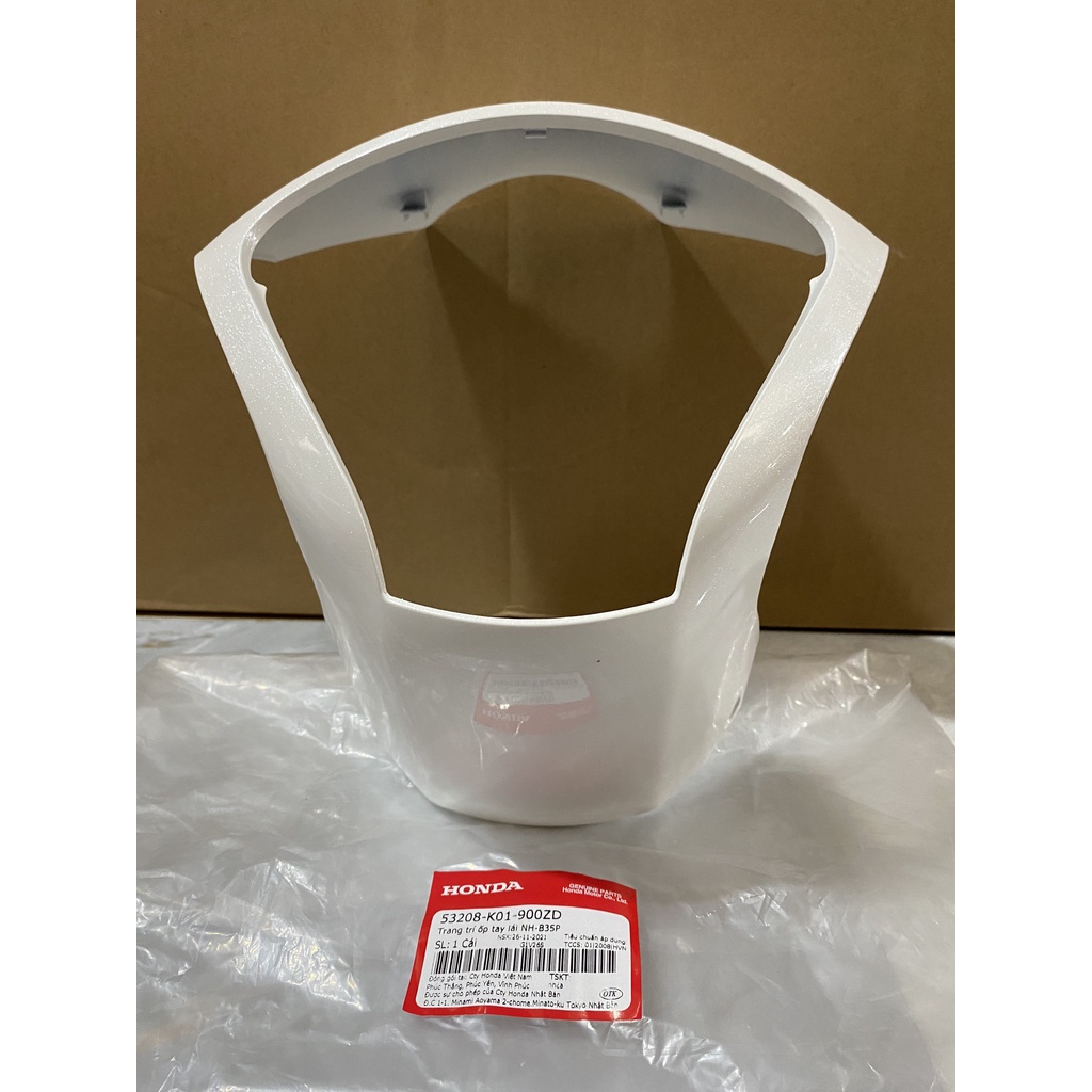 Tấm trang trí ốp trước tay lái SH 125/150  màu Trắng chính hãng Honda