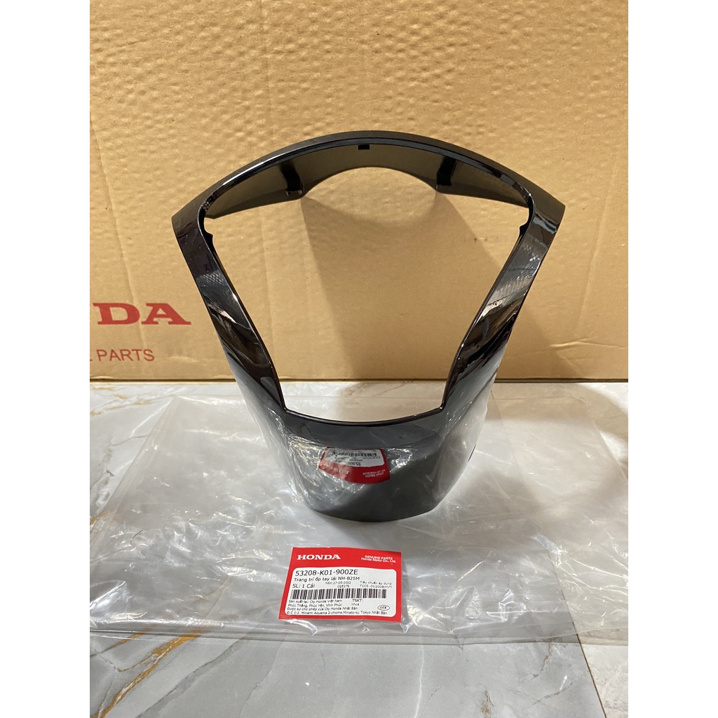 Trang trí ốp tay lái | viền đồng hồ SH 125/150  màu Đen *NH-B25M* chính hãng Honda