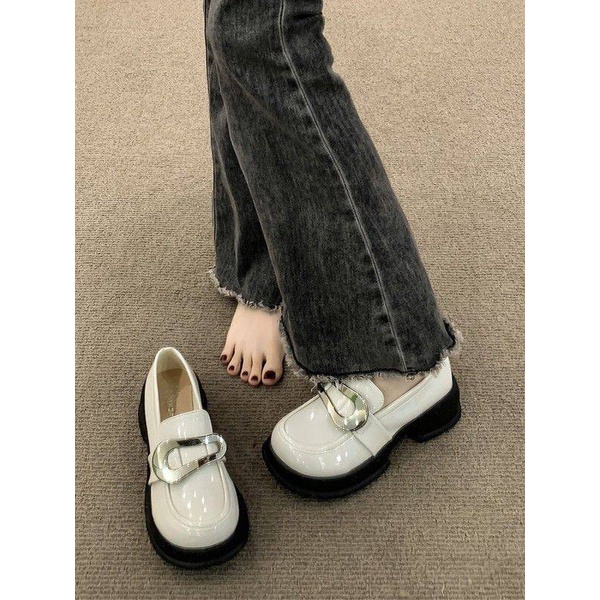 Giày Cao Gót Thiết Kế Mới Đế Dày Cao Cấp Thời Trang Mùa Xuân Thu Theo Phong Cách Anh