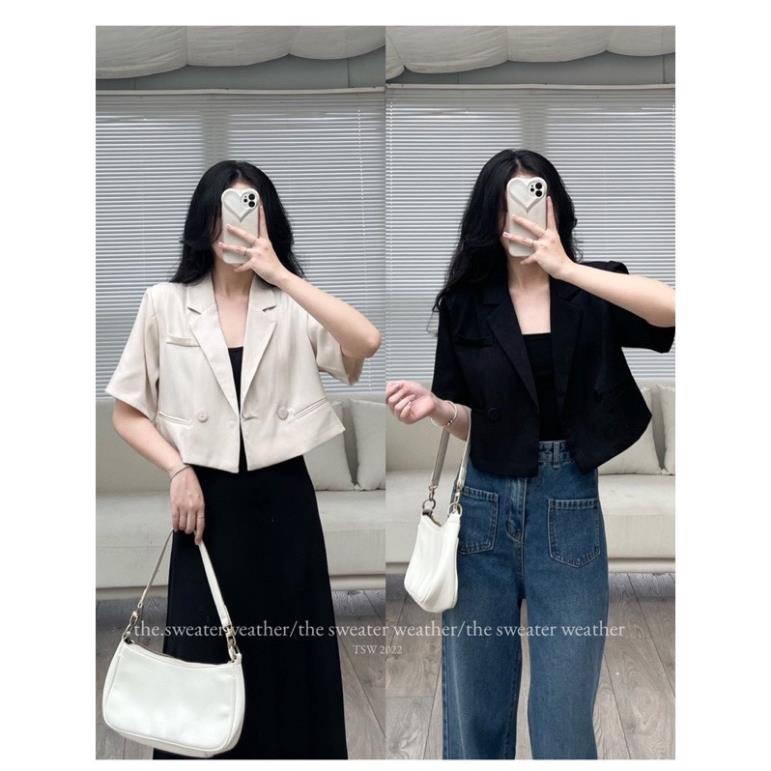 Áo blazer kiểu croptop tay lỡ - Laddy Store - AoLBZA079_P1K2 | BigBuy360 - bigbuy360.vn