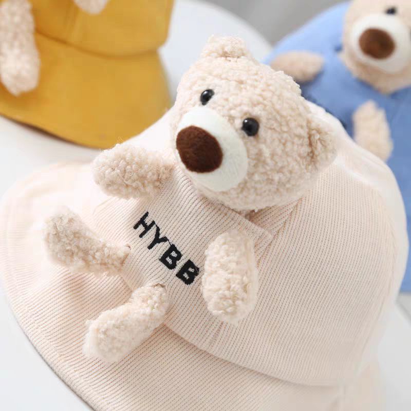 Mũ hoạt hình cho bé dễ thương siêu êm thêu chú gấu nhỏ mang đi học đi chơi thoải máiNaHi ngochieu1111