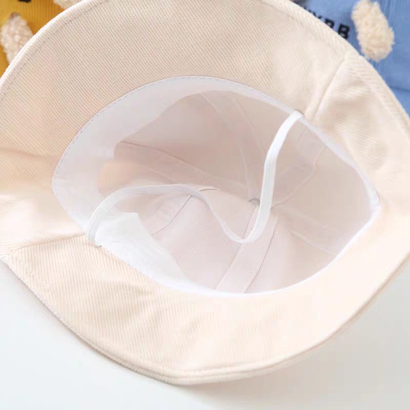 Mũ hoạt hình cho bé dễ thương siêu êm thêu chú gấu nhỏ mang đi học đi chơi thoải máiNaHi ngochieu1111