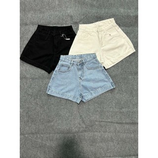 Quần short jean nữ cạp cao cá tính