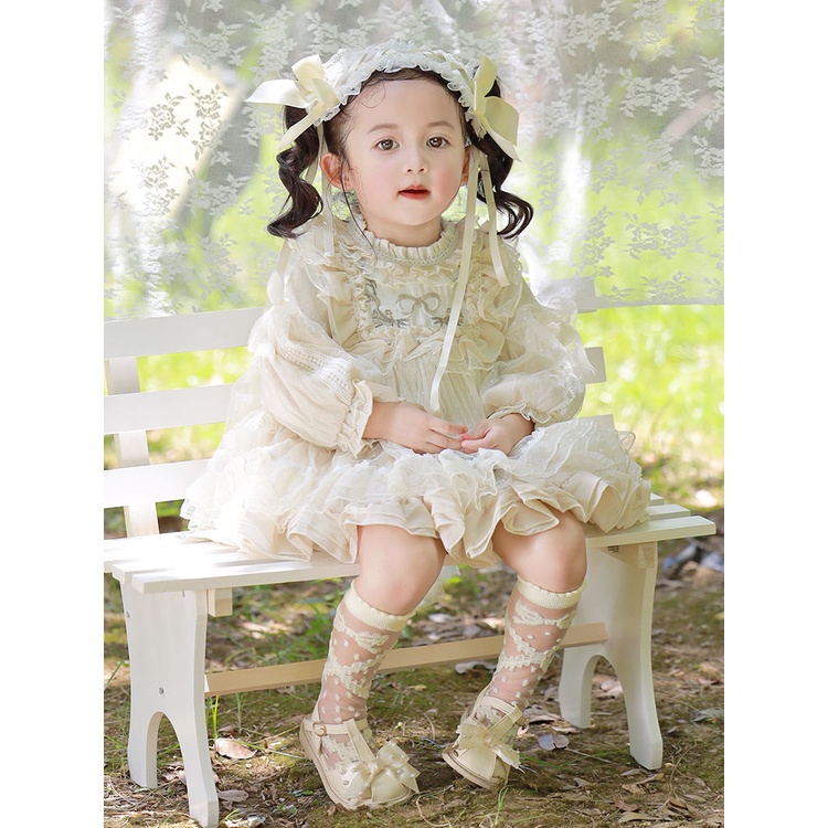 Giới Hạn Thời Gian Giới Hạn Đầm Công Chúa Tây Ban Nha Dáng Thẳng Chính Hãng lolita Cho Bé Gái