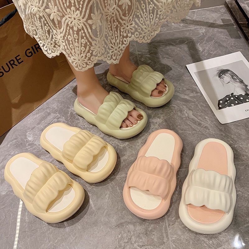 Dép Sandal Đế Mềm Dày Bên Ngoài Dễ Thương Nơ dành cho nữ