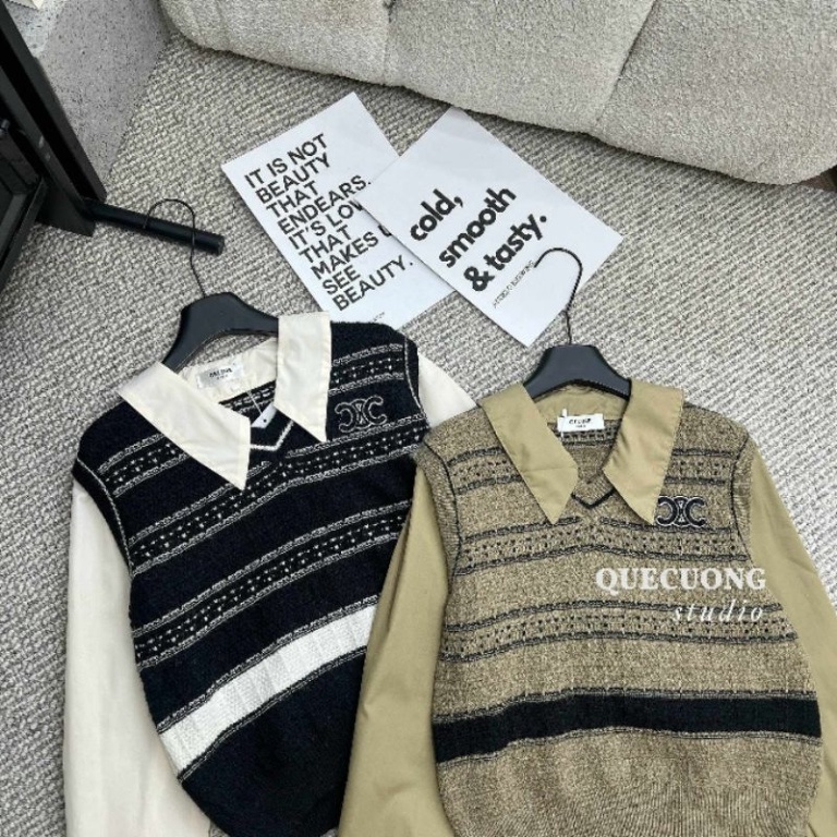 Áo len pha tay sơmi hàng QCL1 03/5