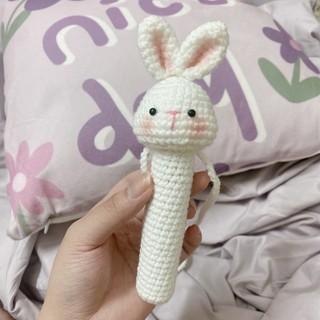 TÚI ĐỰNG SON BẰNG LEN HÌNH THỎ