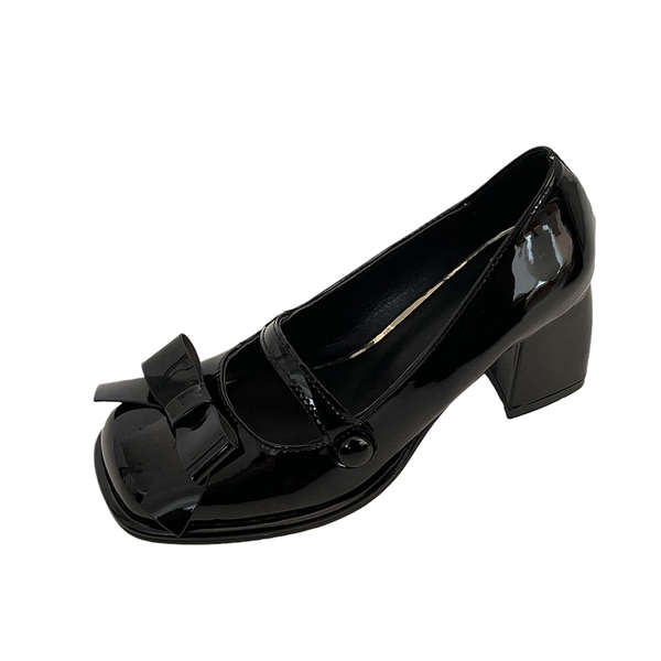 Mary jane Giày Cao Gót Đế Dày Kiểu Dáng Hợp Thời Trang