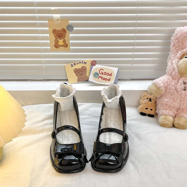 Mary jane Giày Cao Gót Đế Dày Kiểu Dáng Hợp Thời Trang