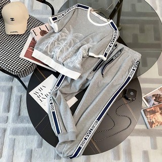 Dior set đồ thể thao ngắn tay form rộng thời trang mùa hè 2023 cho nữ