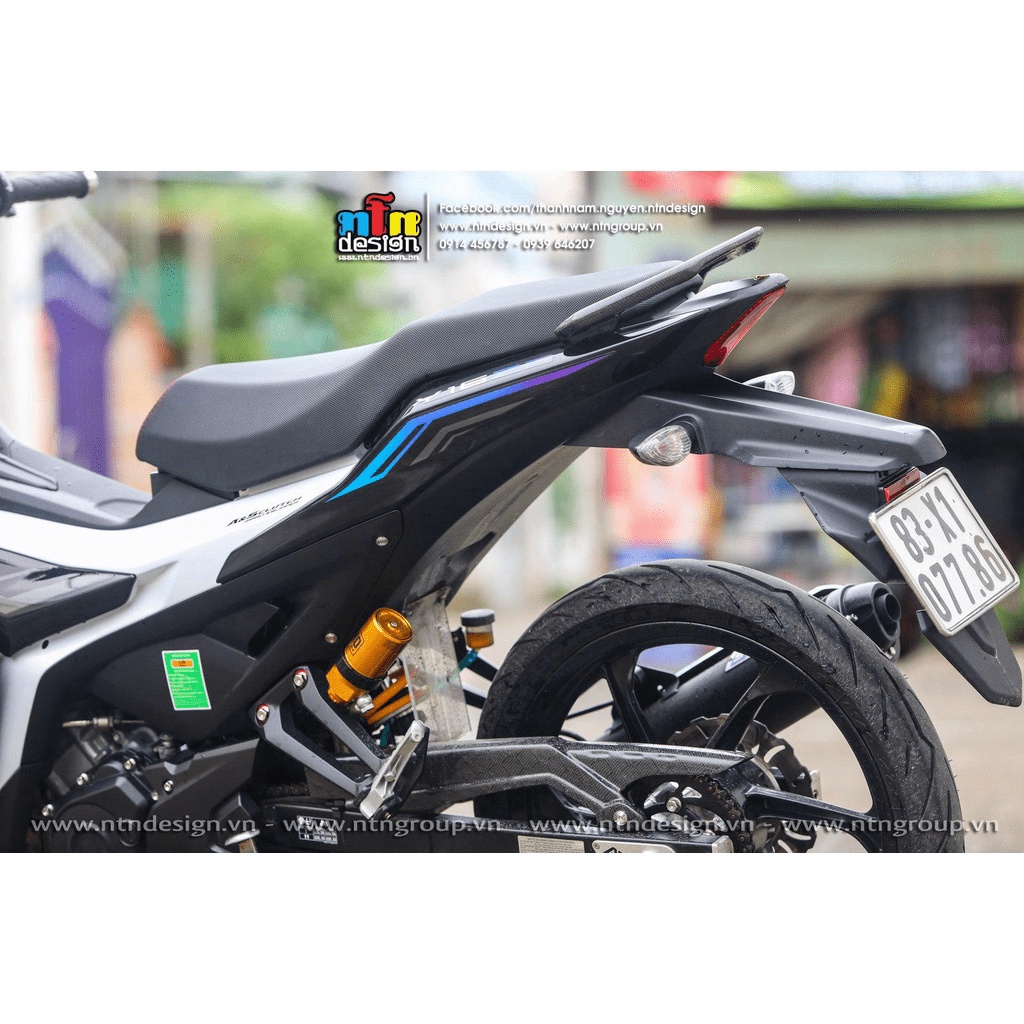 Tem rời Exciter 155 Xám xanh tím  - Mẫu Y16ZR