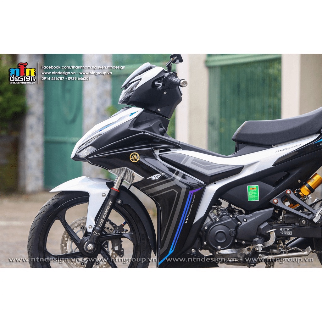 Tem rời Exciter 155 Xám xanh tím  - Mẫu Y16ZR