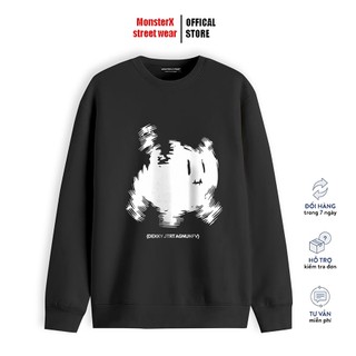 Áo dài tay trơn Nỉ Bông Unisex Monster X Street Mèo Dekky Sweater Ulzzang cặp đôi form rộng oversize