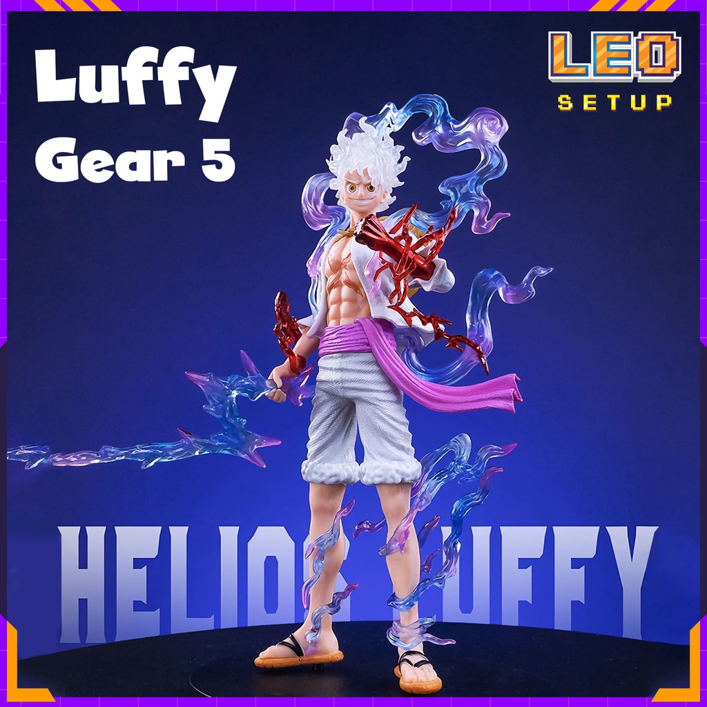 Mô Hình Luffy Gear 5 Nika - One Piece Đảo Hải Tặc - Figure Sưu Tầm Cao 21cm Cực Nét Giá Rẻ Trưng Bày Góc Làm Việc