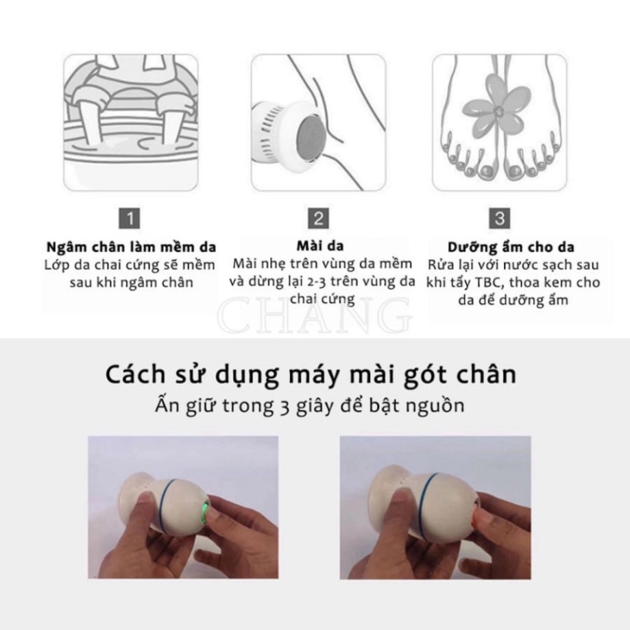 Máy mài gót chân tẩy tế bào chết có cổng USB - Máy Chà Gót Chân