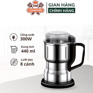 Máy xay hạt khô, xay bột, gia vị cà phê đa năng,công suất 300w,6 lưỡi dao cực bén