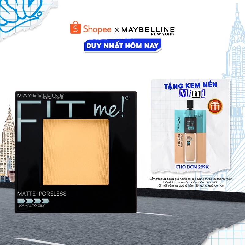 Phấn Phủ Mịn Lì Kiềm Dầu Fit Me Matte Poreless Powder Maybelline New York 8.5g