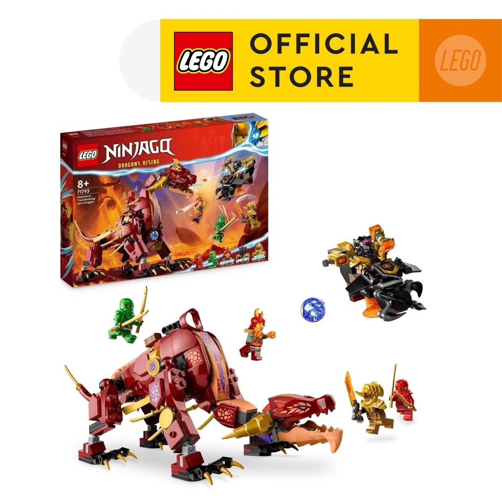 LEGO Ninjago 71793 Đồ chơi lắp ráp Rồng thần dung nham Heatwave (479 chi tiết)