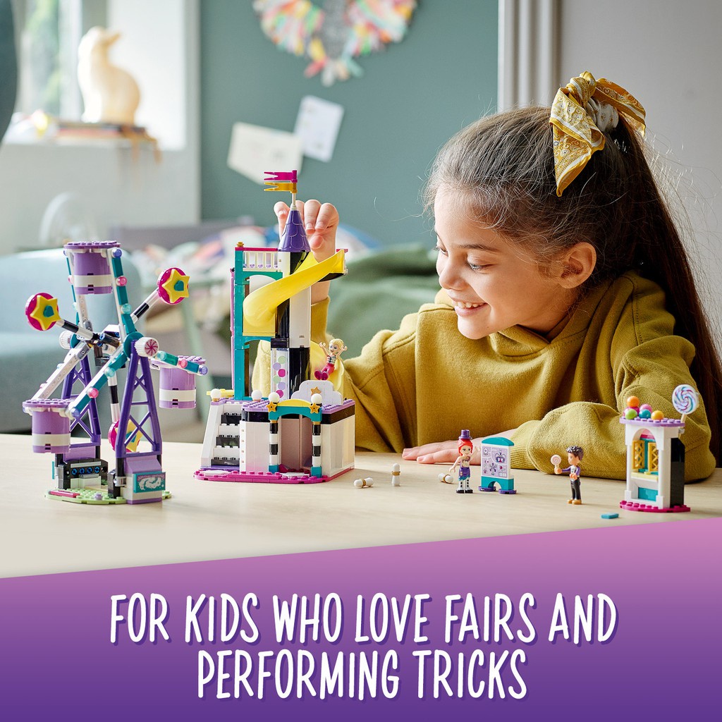 LEGO Friends 41689 Khu vui chơi và vòng quay ảo thuật  Đồ lắp ráp bé gái