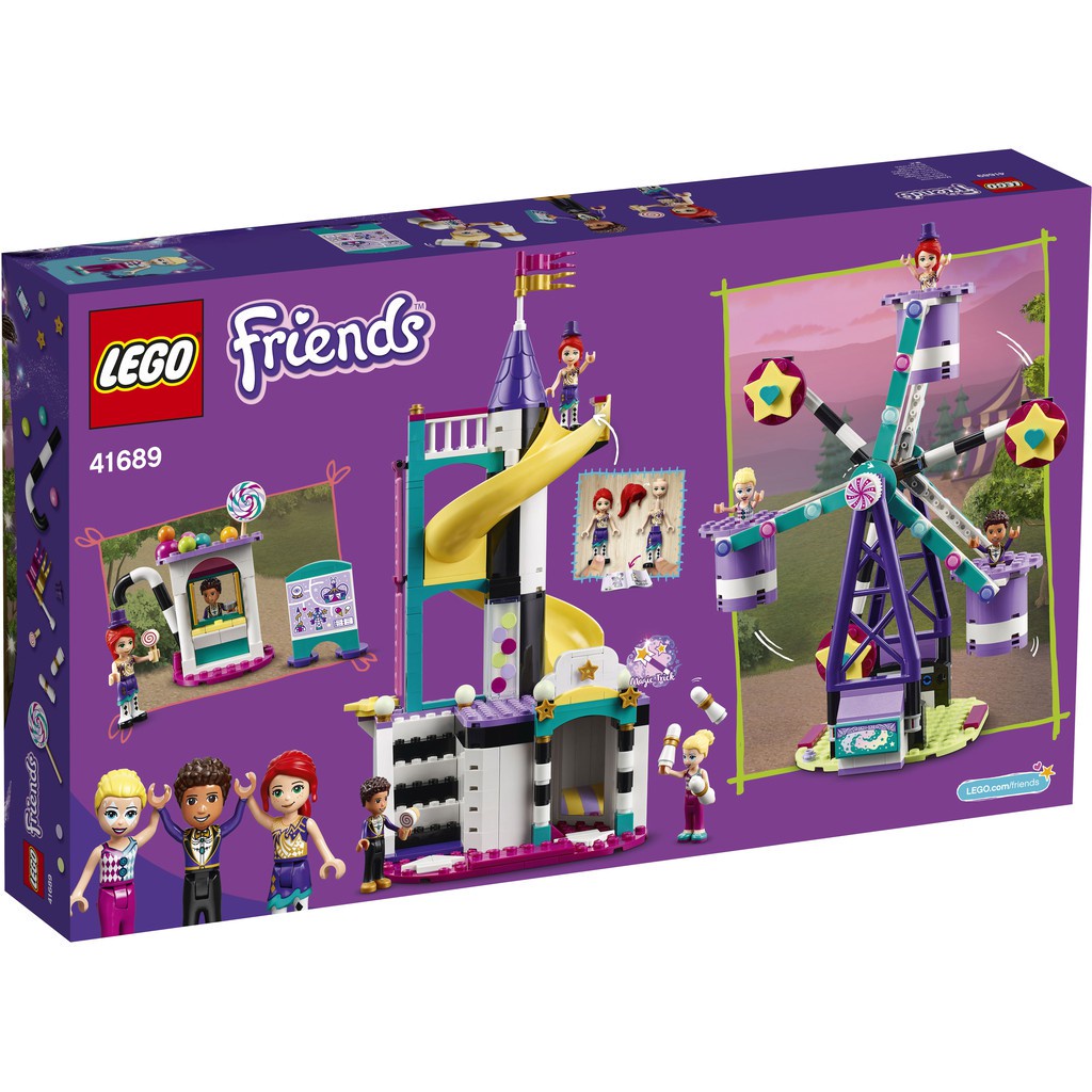 [Mã LEGOSUL giảm 10% đơn 999K] LEGO Friends 41689 Khu vui chơi và vòng quay ảo thuật (545 chi tiết) Đồ lắp ráp bé gái