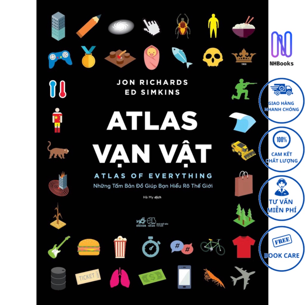 Sách - Atlas vạn vật (Atlas of Everything) (Bìa cứng) - NHBOOK - Nhã Nam