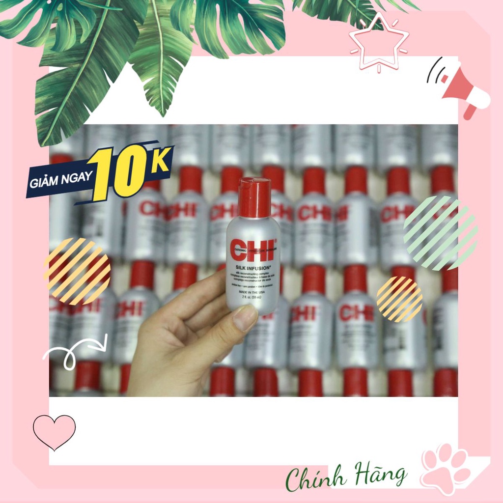 Tinh Dầu Dưỡng Bóng Tóc CHI Silk Infusion 59ml