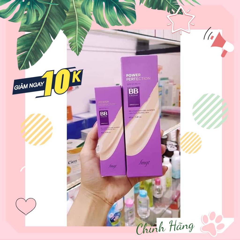 Kem nền đa năng The Face Shop BB Cream Face it Power Perfection BB tím TFS fmgt 20-40g/-heart /-heart /-heart 