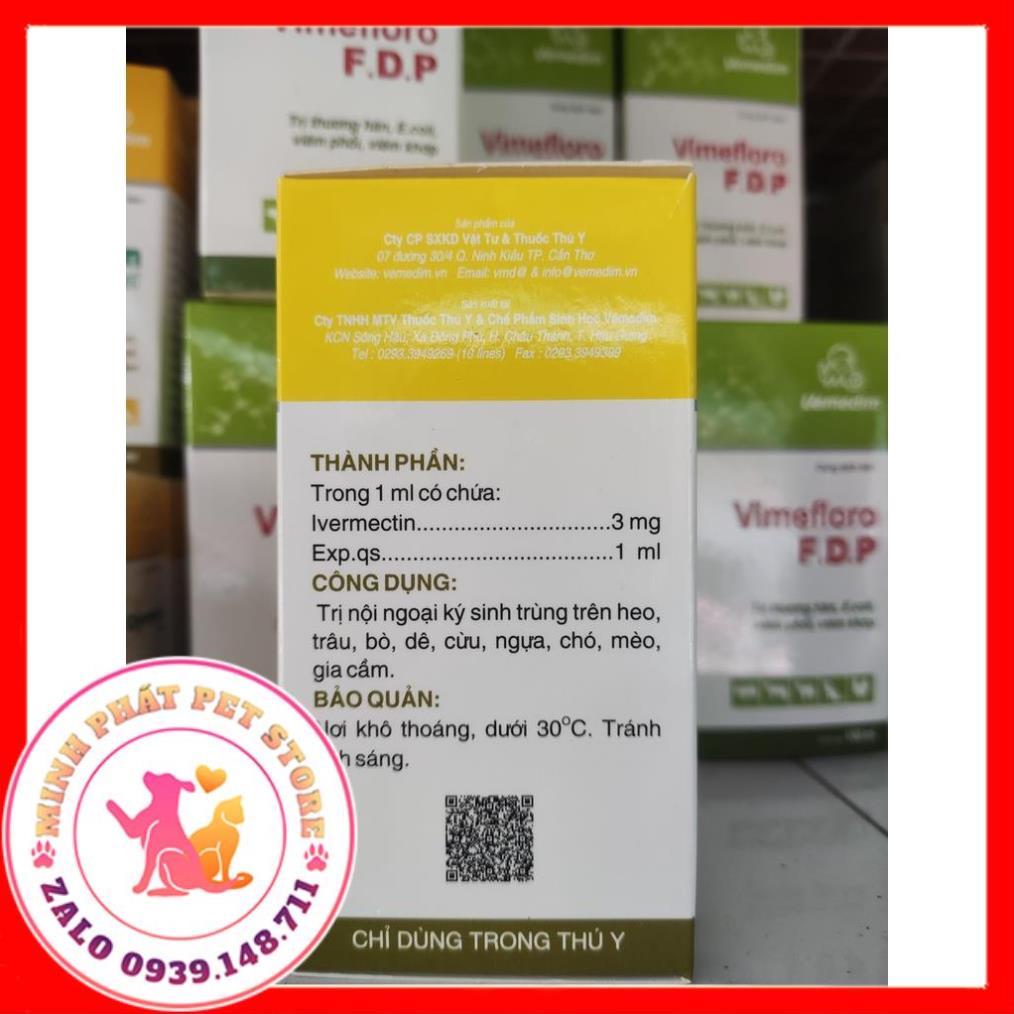Xỗ lãi 20ml & 100ml nội ngoại ký sinh trùng trên gia súc gia cầm