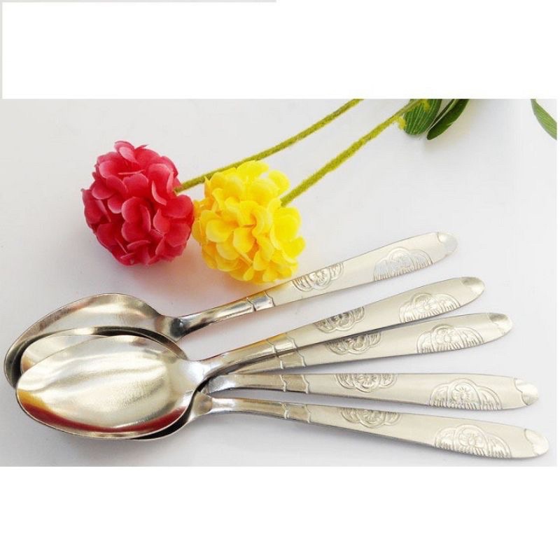Thìa gốm sứ trắng , thìa pha cafe inox, muỗng gốm sứ trắng cao cấp