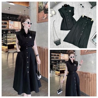 𝗩𝗶𝗱𝗲𝗼 𝗔̉𝗻𝗵 𝗧𝗵𝗮̣̂𝘁 ✔ tuyệt phẩm sét váy cha..nel kèm chân vay Chất thái chéo bao đẹp