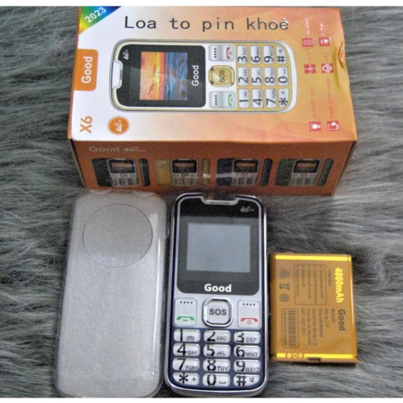 { BH 6 THÁNG } điện thoại người già, cao tuổi X6 4G, Đọc Số, Loa To, Chữ To Pin Trâu. BẢO HÀNH 1 ĐỔI 1 TRONG 2 THÁNG | BigBuy360 - bigbuy360.vn