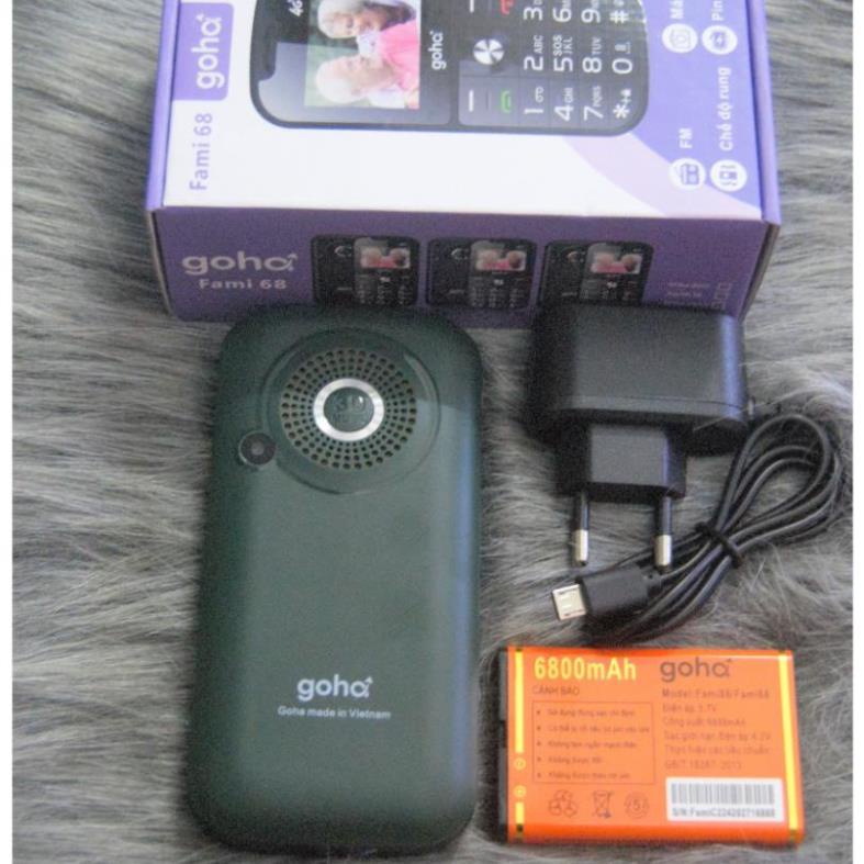 { BH 6 THÁNG } điện thoại người già Fami 68 4G Fullbox, Đọc Số, Loa To, Chữ To Pin Trâu. BẢO HÀNH 1 ĐỔI 1 TRONG 2 THÁNG | BigBuy360 - bigbuy360.vn