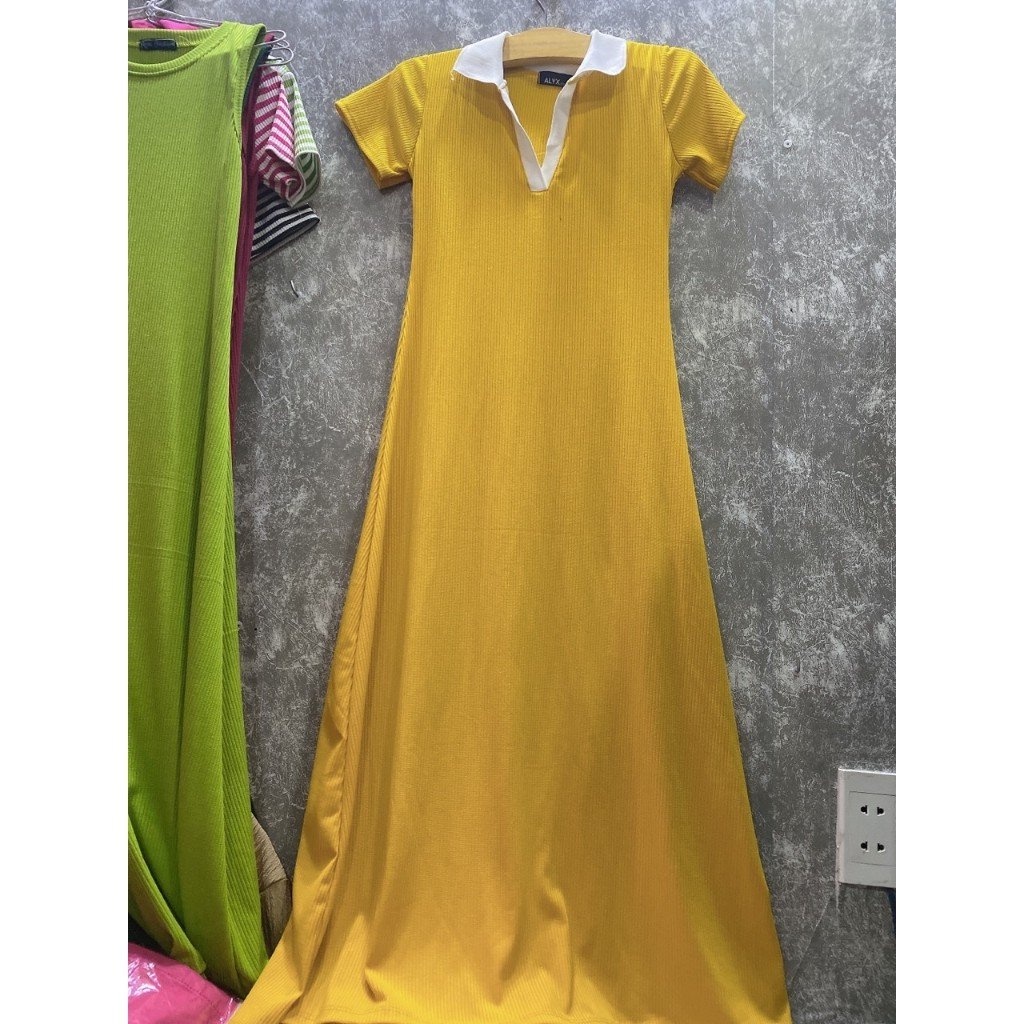 Đầm maxi dáng dài cổ sơmi nhiều màu đẹp YuRi Boutique