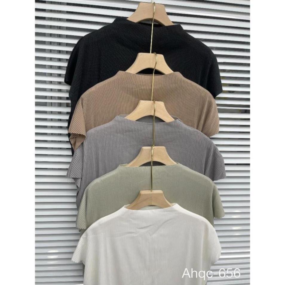 ÁO THUN chất xốp gân cổ leo tay hến - Aogantayhen3600 - BLACKICON/P8k2