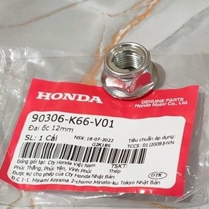 Ốc trục trước ốc trục sau xe Dream, Wave xe Ga Đai ốc 12mm chính hãng Honda