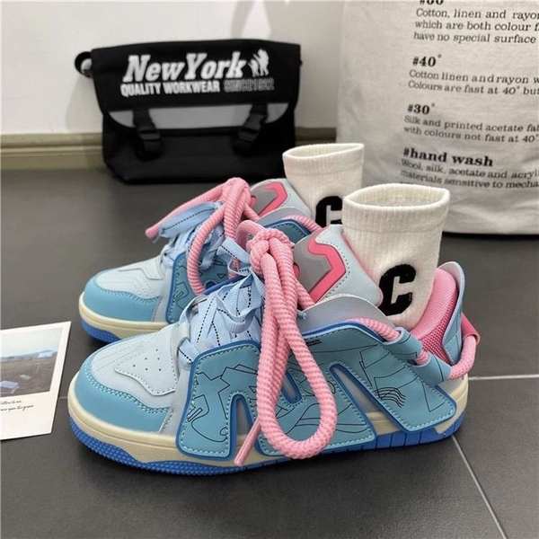 Giày Sneaker dopamine In Chữ Thời Trang Cho Nữ