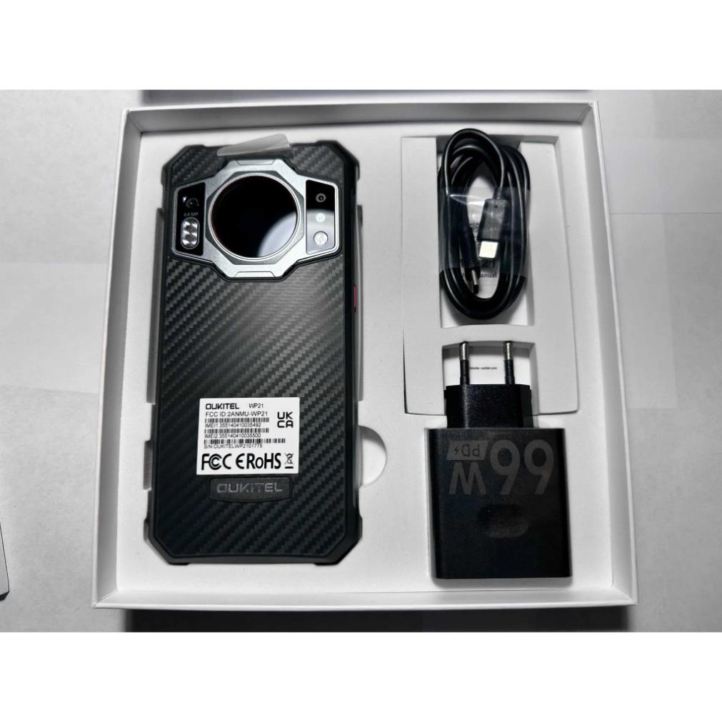 Điện thoại siêu bền Oukitel WP21 Trang bị 2 màn hình, pin khủng 9800mAh BI9