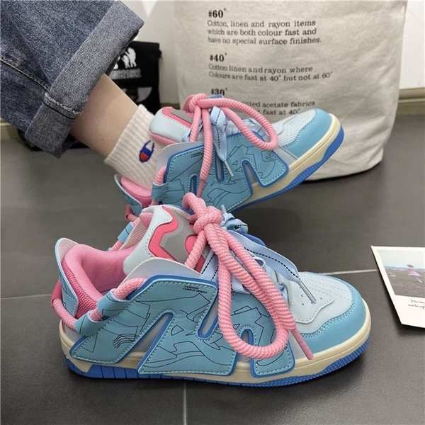 Giày Sneaker dopamine In Chữ Thời Trang Cho Nữ