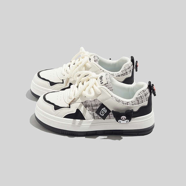 Giày Vải canvas Họa Tiết Hoạt Hình Đính Nơ Xinh Xắn Cho Nữ