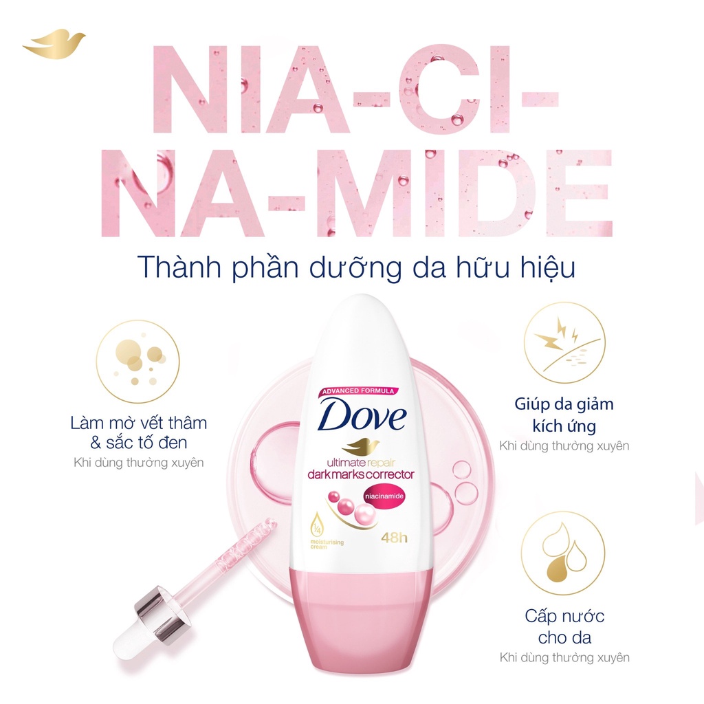 Lăn Khử Mùi Dove Ultimate Repair Fresh Lily 40ml